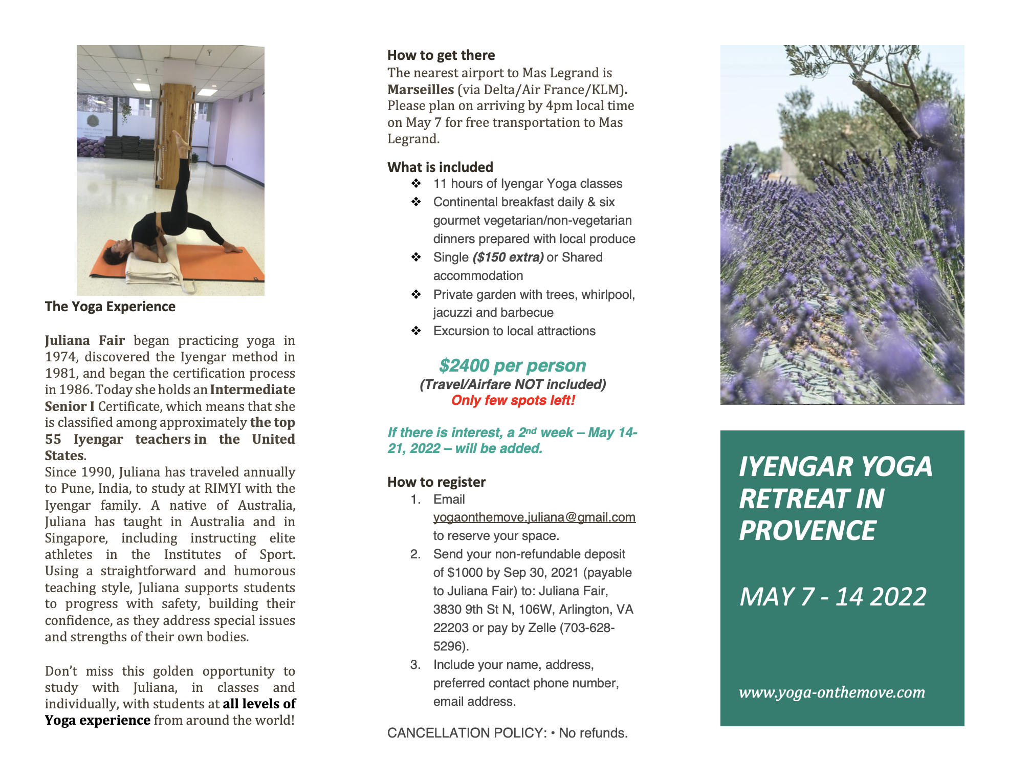 Provence Flyer 2022
